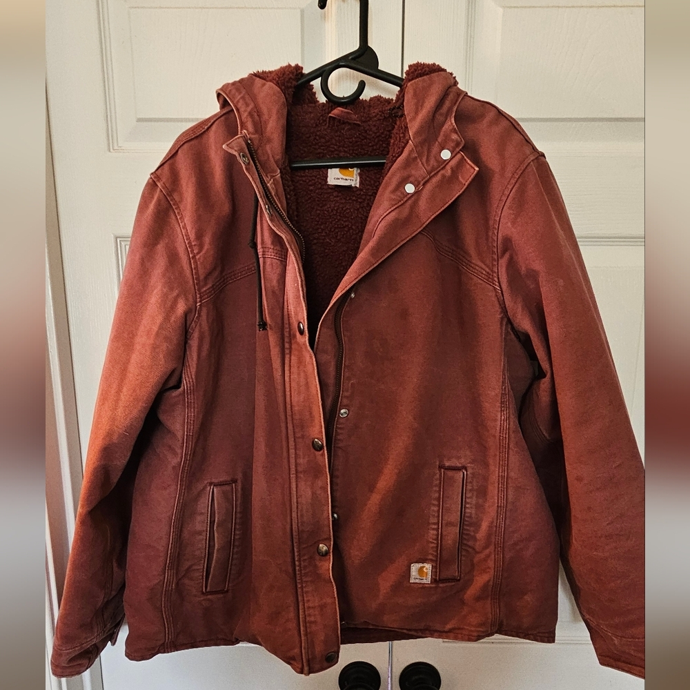 Pink Carhartt woman's coat XL